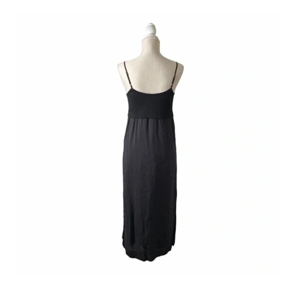 NWT Splendid Women's Etoli Double Layer Midi Cami Dress Black Size M $150 H536 - Picture 4 of 4